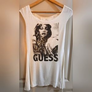 Guess Los Angeles women's knit tunic tank top size small